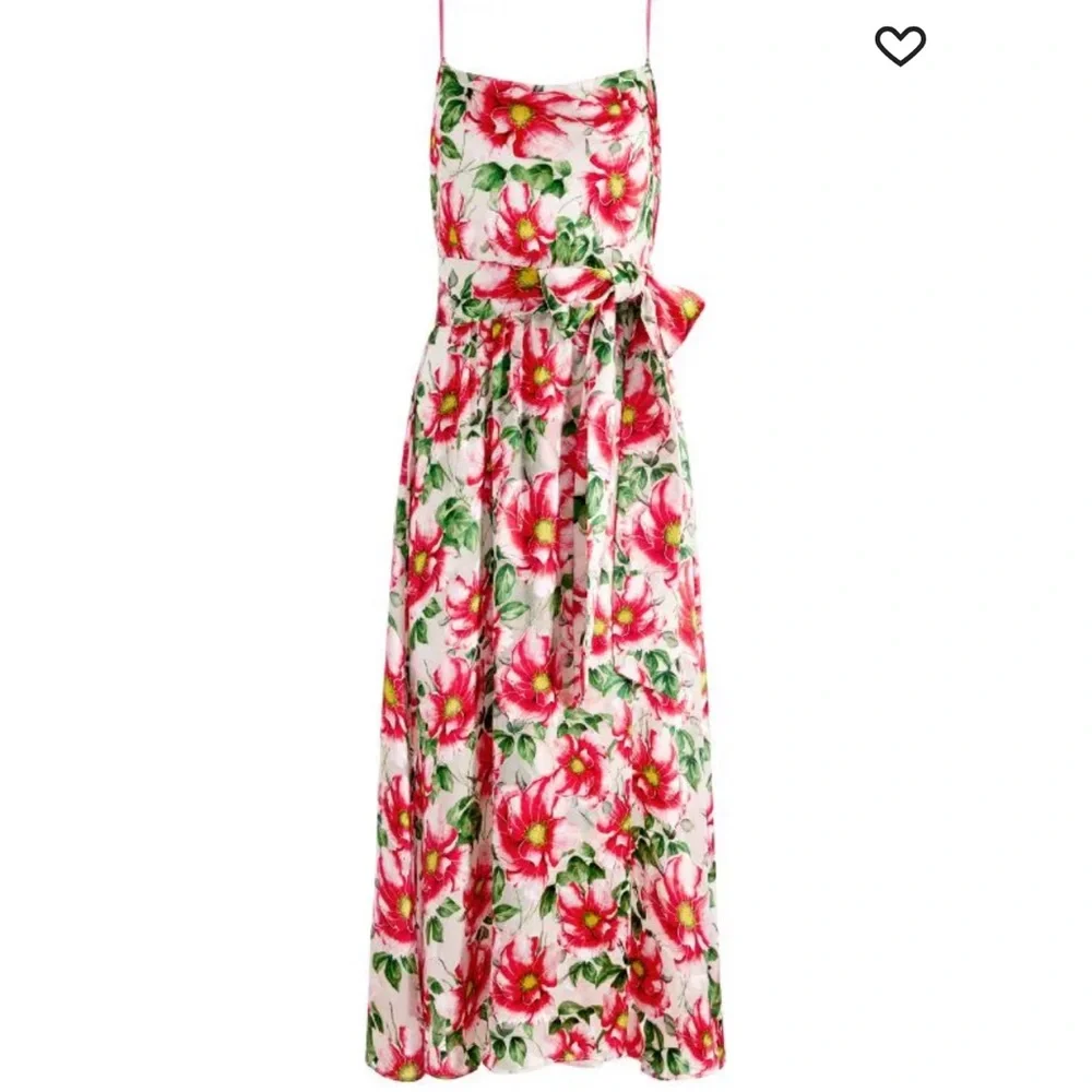 NWT Alice and Olivia Samantha Cowl Neck Midi Dress Silk and viscose - Picture 6 of 6